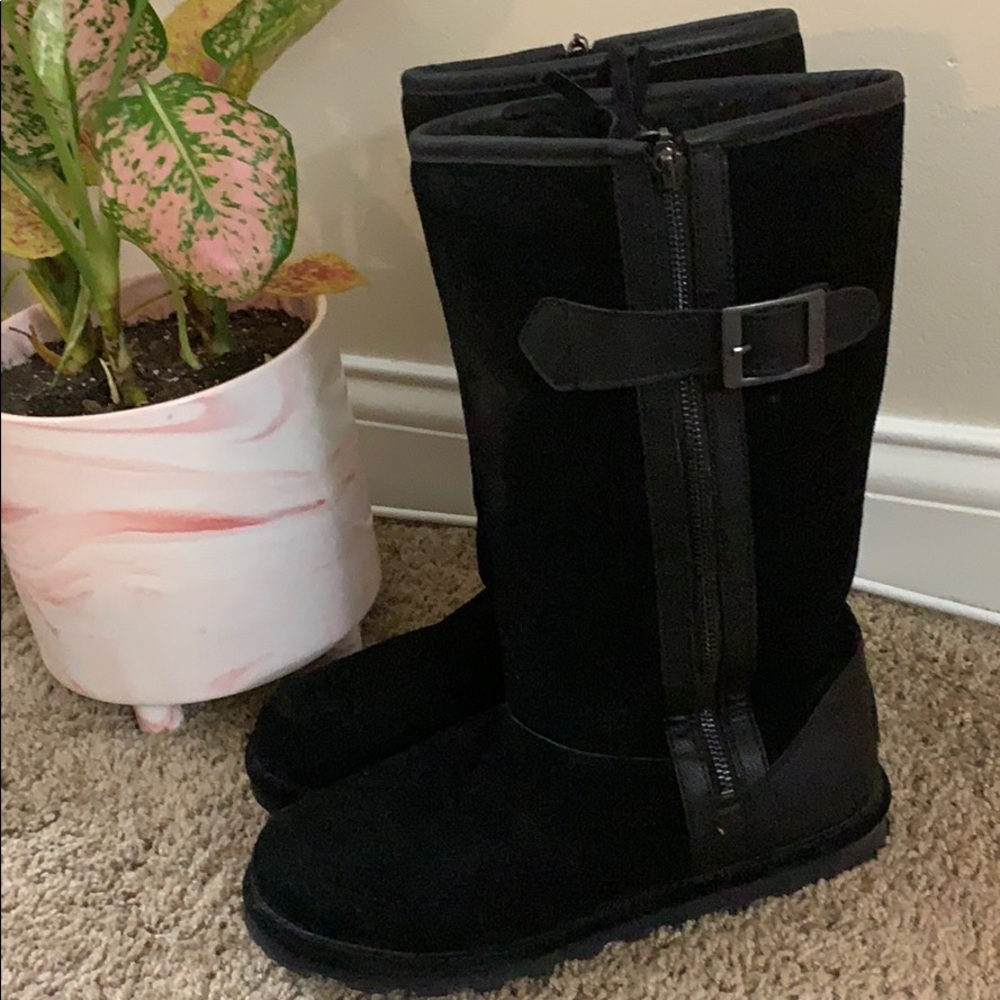 BearPaw Sherpa-like Suede Boots